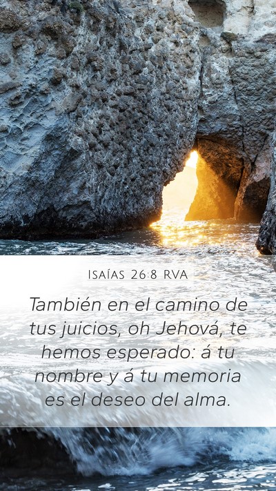 Isaías 26:8 RVA Bible Verse Image