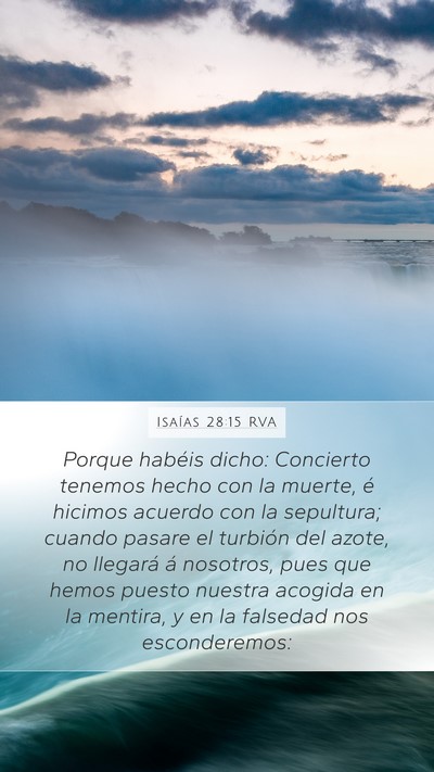 Isaías 28:15 RVA Bible Verse Image