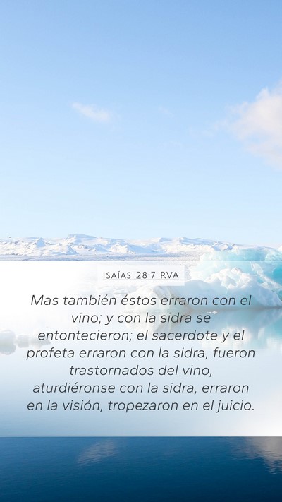 Isaías 28:7 RVA Bible Verse Image