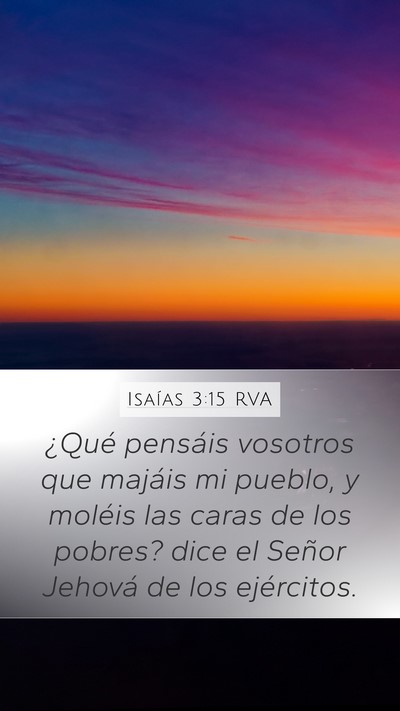Isaías 3:15 RVA Bible Verse Image