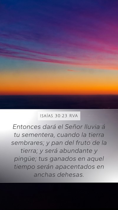 Isaías 30:23 RVA Bible Verse Image