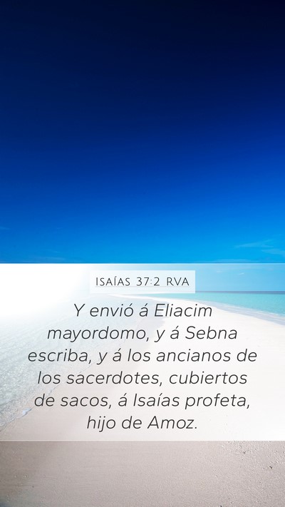 Isaías 37:2 RVA Bible Verse Image