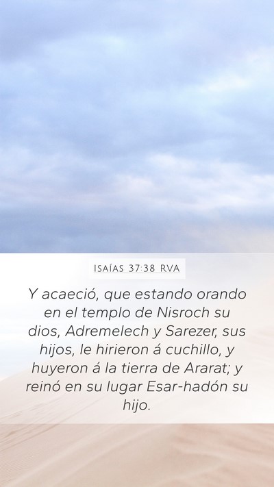 Isaías 37:38 RVA Bible Verse Image