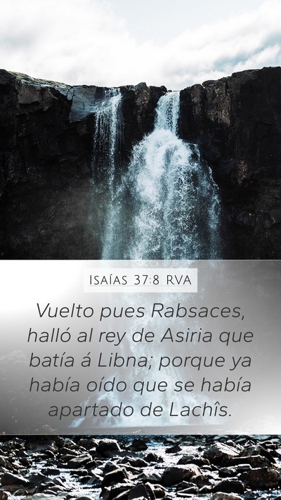 Isaías 37:8 RVA Bible Verse Image