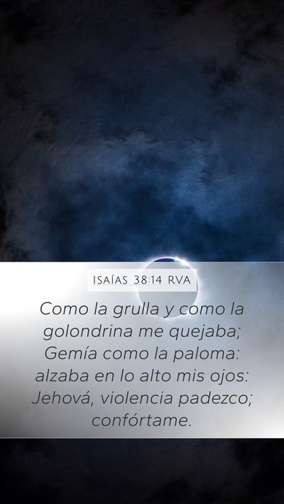 Isaías 38:14 RVA Bible Verse Image