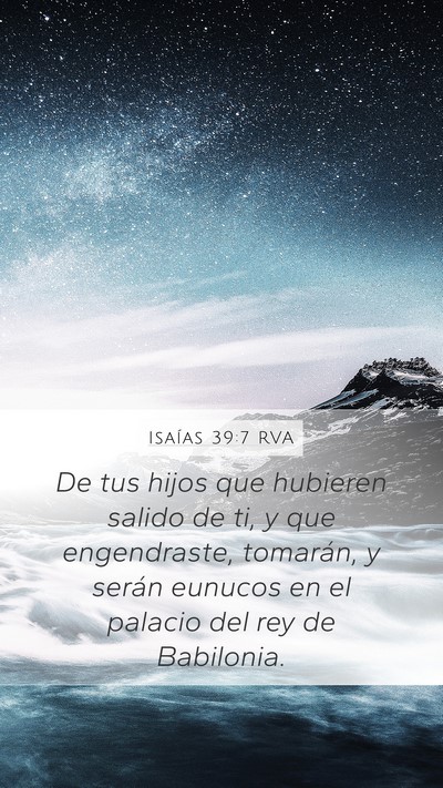 Isaías 39:7 RVA Bible Verse Image