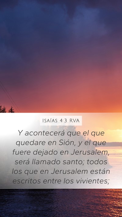 Isaías 4:3 RVA Bible Verse Image