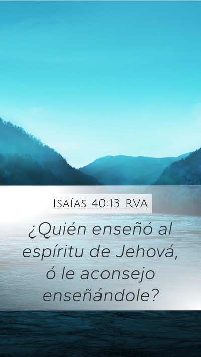 Isaías 40:13 RVA Bible Verse Image