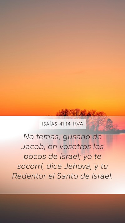 Isaías 41:14 RVA Bible Verse Image
