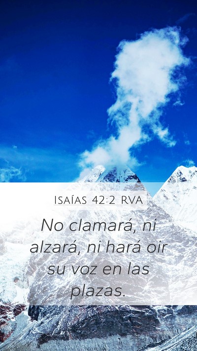 Isaías 42:2 RVA Bible Verse Image