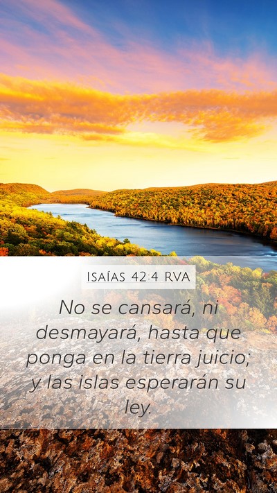 Isaías 42:4 RVA Bible Verse Image
