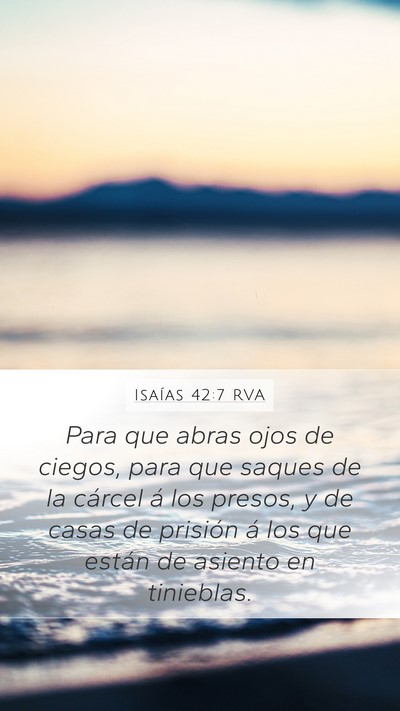 Isaías 42:7 RVA Bible Verse Image