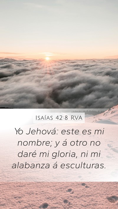 Isaías 42:8 RVA Bible Verse Image