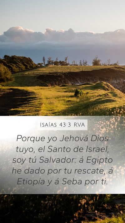 Isaías 43:3 RVA Bible Verse Image