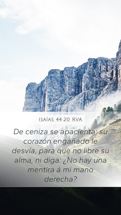 Isaías 44:20 RVA Bible Verse Image