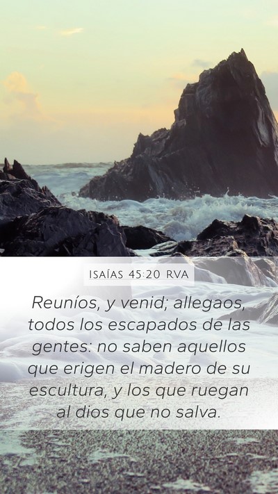 Isaías 45:20 RVA Bible Verse Image
