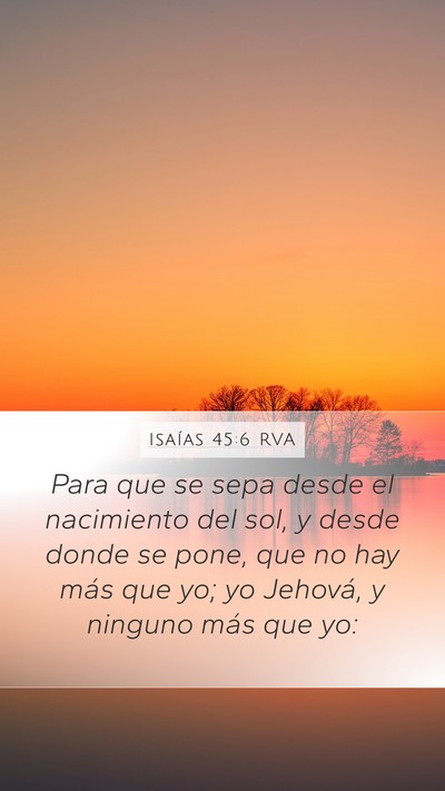 Isaías 45:6 RVA Bible Verse Image