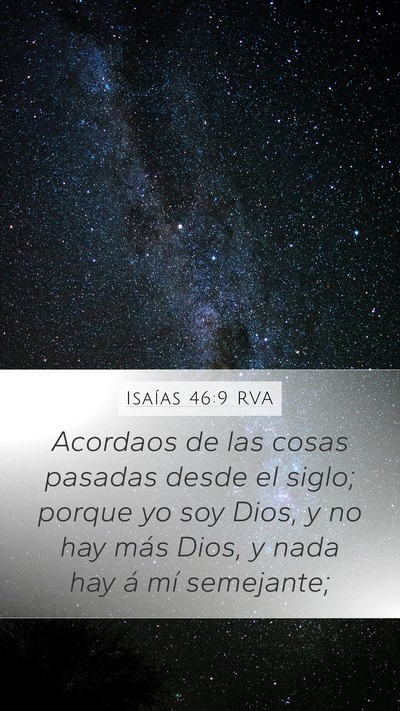 Isaías 46:9 RVA Bible Verse Image