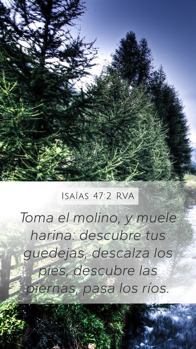 Isaías 47:2 RVA Bible Verse Image