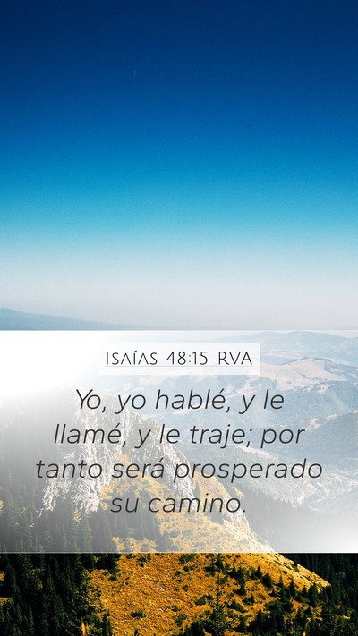 Isaías 48:15 RVA Bible Verse Image