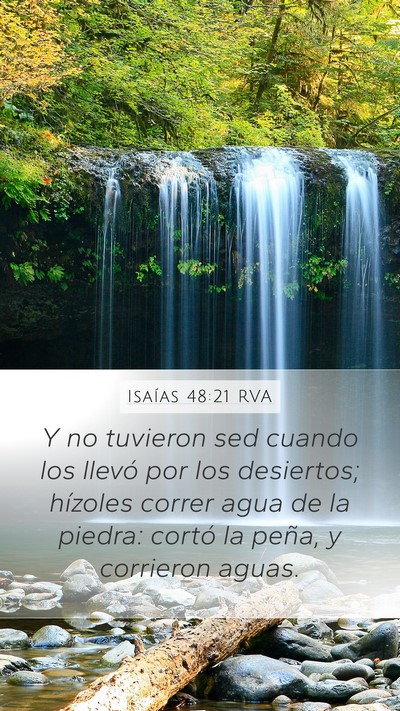 Isaías 48:21 RVA Bible Verse Image