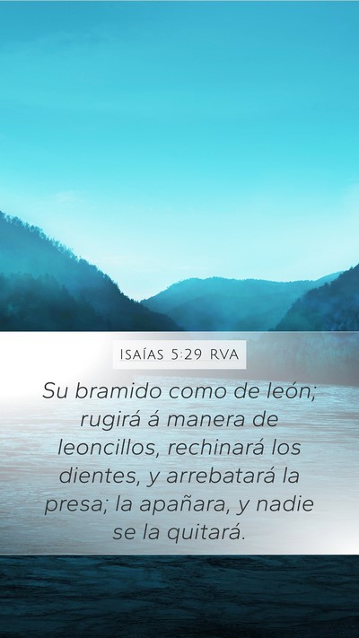 Isaías 5:29 RVA Bible Verse Image