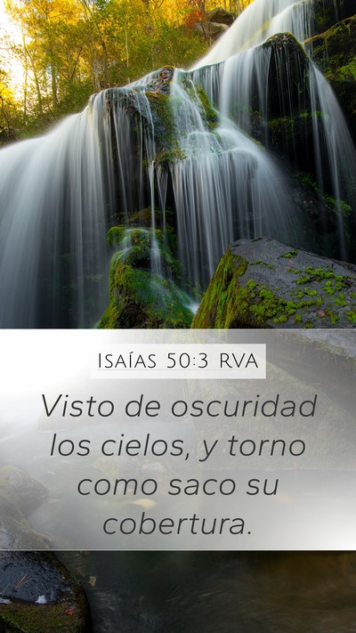 Isaías 50:3 RVA Bible Verse Image