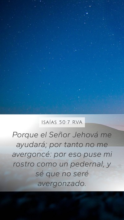 Isaías 50:7 RVA Bible Verse Image