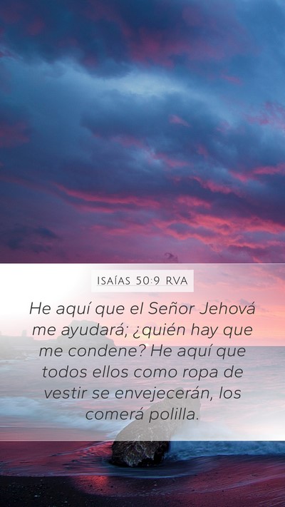Isaías 50:9 RVA Bible Verse Image