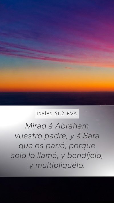 Isaías 51:2 RVA Bible Verse Image