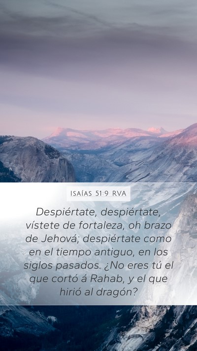 Isaías 51:9 RVA Bible Verse Image