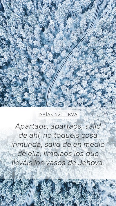Isaías 52:11 RVA Bible Verse Image
