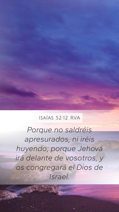 Isaías 52:12 RVA Bible Verse Image