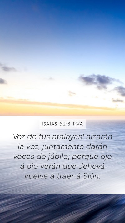 Isaías 52:8 RVA Bible Verse Image