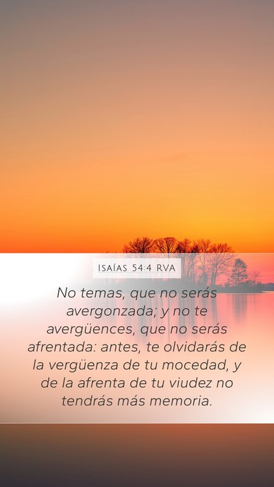 Isaías 54:4 RVA Bible Verse Image