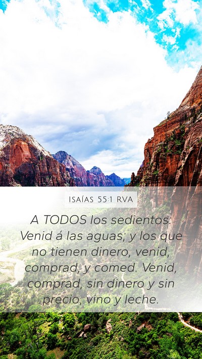 Isaías 55:1 RVA Bible Verse Image