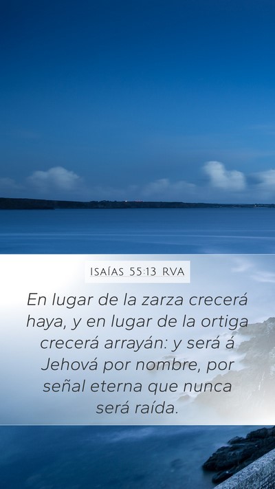 Isaías 55:13 RVA Bible Verse Image