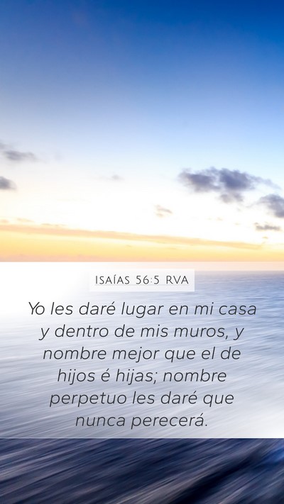 Isaías 56:5 RVA Bible Verse Image