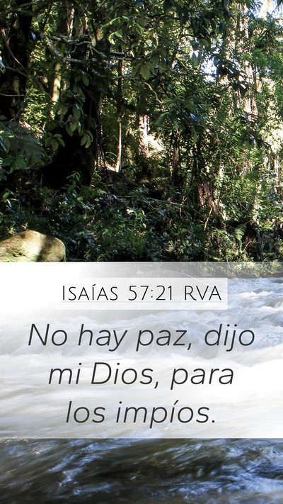Isaías 57:21 RVA Bible Verse Image