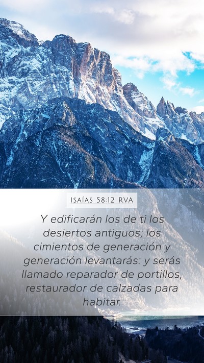 Isaías 58:12 RVA Bible Verse Image