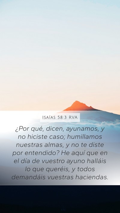 Isaías 58:3 RVA Bible Verse Image