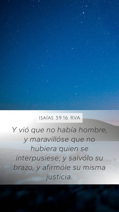 Isaías 59:16 RVA Bible Verse Image
