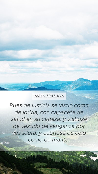 Isaías 59:17 RVA Bible Verse Image