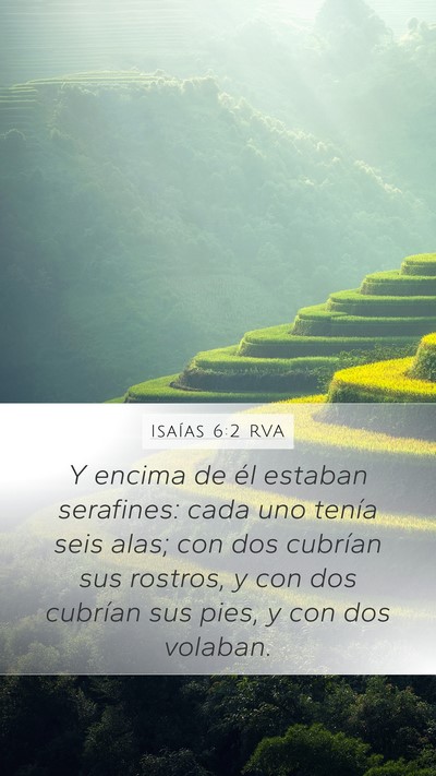 Isaías 6:2 RVA Bible Verse Image