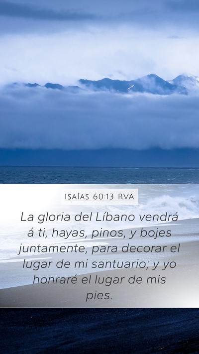 Isaías 60:13 RVA Bible Verse Image