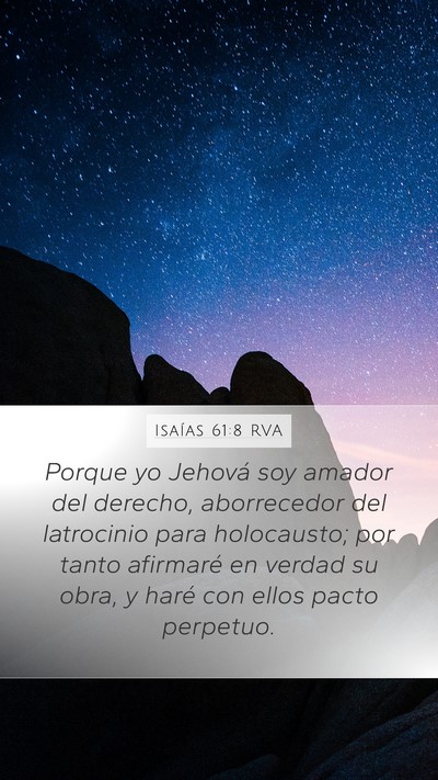 Isaías 61:8 RVA Bible Verse Image
