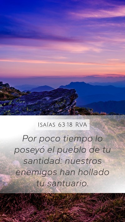Isaías 63:18 RVA Bible Verse Image