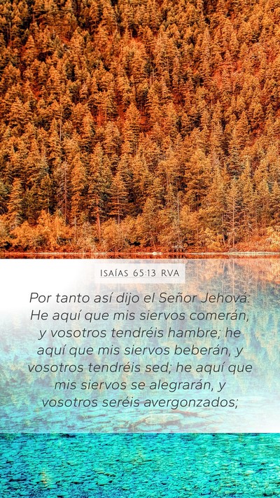 Isaías 65:13 RVA Bible Verse Image