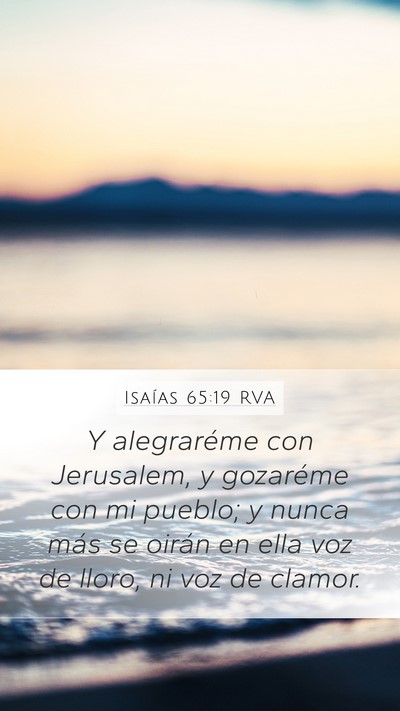Isaías 65:19 RVA Bible Verse Image