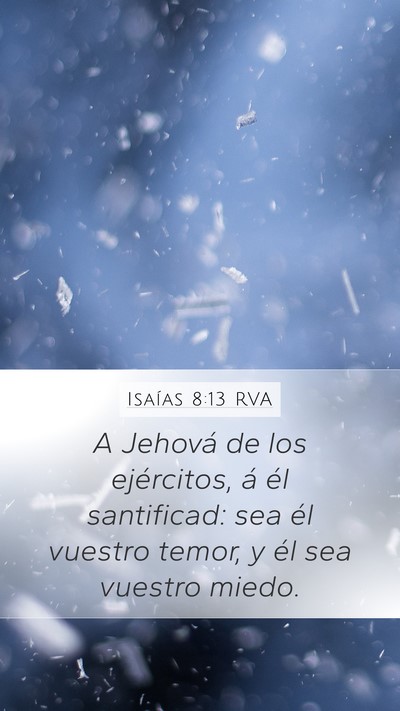 Isaías 8:13 RVA Bible Verse Image
